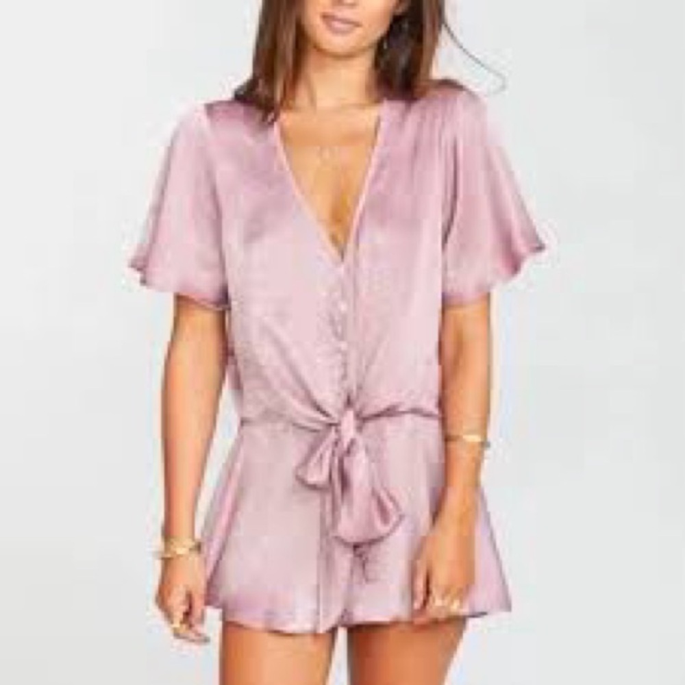 Elegant Pink Satin two piece set